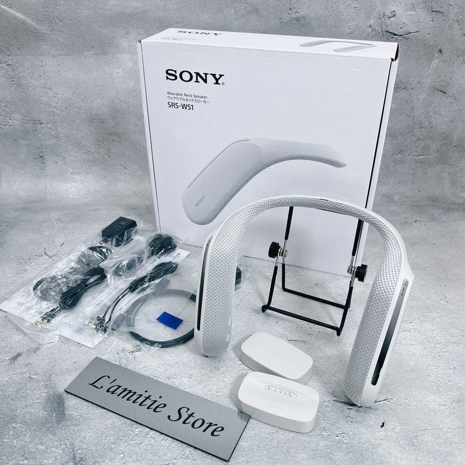 【新品未使用品】SONY SRS-WS1 ネックスピーカー 2台】SRS-WS1 ウェアラブルネックスピーカー