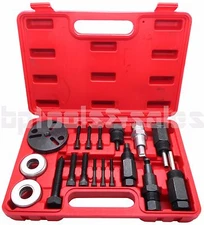 18pc A/C Compressor Clutch Hub Remover Kit GM Ford Chrysler Sanden DKS Puller