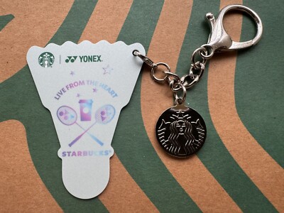 CS2422 2024 China Starbucks YONEX LIVE FROM THE HEART card mint 1pc key chain
