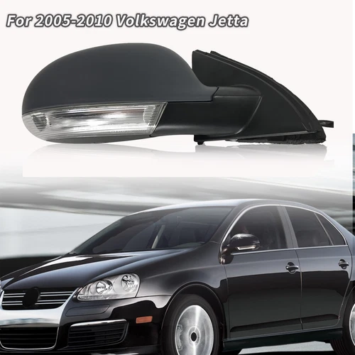 Left Side Mirror Power Heated Turn Signal Puddle Light Fits 2005-2010 VW Jetta