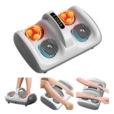 New Foot Massager Vibration with Heat for Neuropathy Plantar Fasciitis Kneading