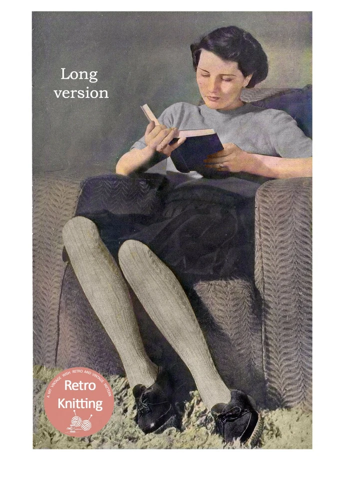 1940s Stockings and Socks Vintage Knitting Pattern - Copy - Image 3 of 3