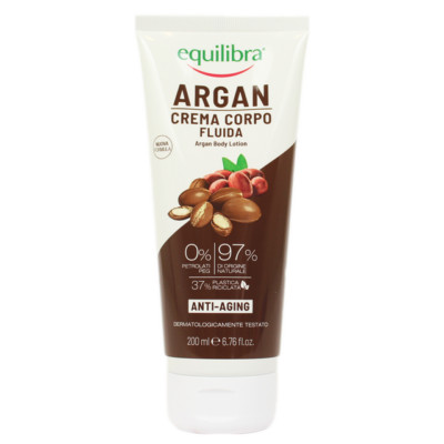 EQUILIBRA Argan Körpercreme Fluid 200 ml - 3 Stück