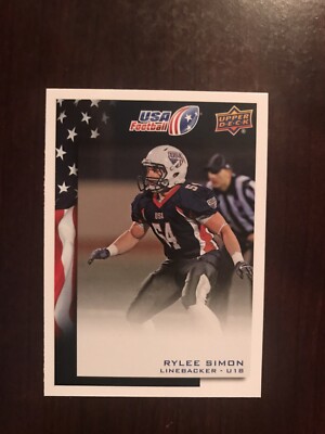 Simon Rylee 2014 Upper Deck USA Football #86 - Rylee Simon - Team USA | eBay