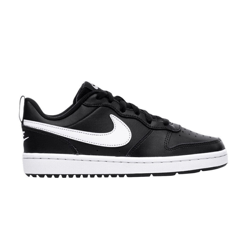 Детская обувь Nike Court Borough Low 2 GS Черно-белая BQ5448-002