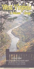 1994-96 Official State Issue Road Map Of West Virginia