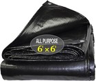 6x6ft Heavy Duty Waterproof Tarp Poly Tarpaulin Multipurpose 10Mil Thickness