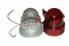 New Red Flash Revolving Signal Warning Light With Siren Warning Horn 12 Volt