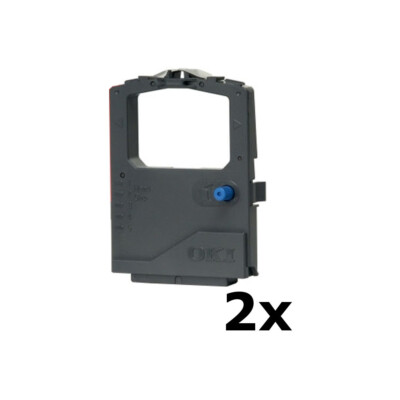 2 x Original Farbband 01126301 schwarz für OKI MICROLINE ML 5520 5521 5590 5591