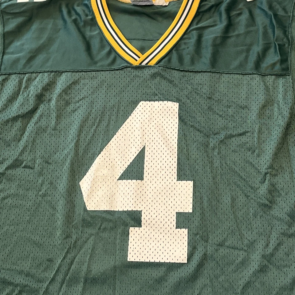 Camiseta Green Bay Packers Brett Favre Talla 48 Starter Verde Foto 4 de 4