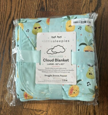Little Sleepies Pineapple Jams Cloud Blanket - NIB NWT - Large 50x50