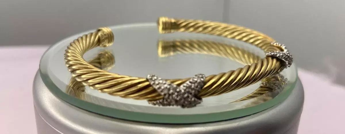 David yurman diamond x bracelet outlet