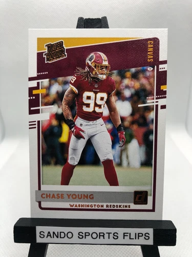 2020 Panini Donruss Chase Young Canvas Rated Rookie #316 Redskins ~ $.99 Ship!