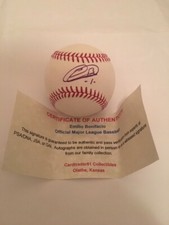 Emilio Bonifacio Autographed Signed Baseball - COA - OMLB - Cubs - Diamondbacks 