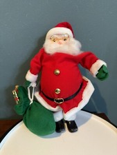 Vintage 1980's Santa Styrofoam Figurine, 13 Tall, Taiwan Read