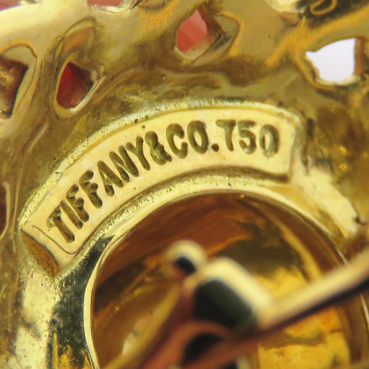 NYJEWEL Tiffany & Co. 18k Yellow Gold Sun Omega B… - image 4