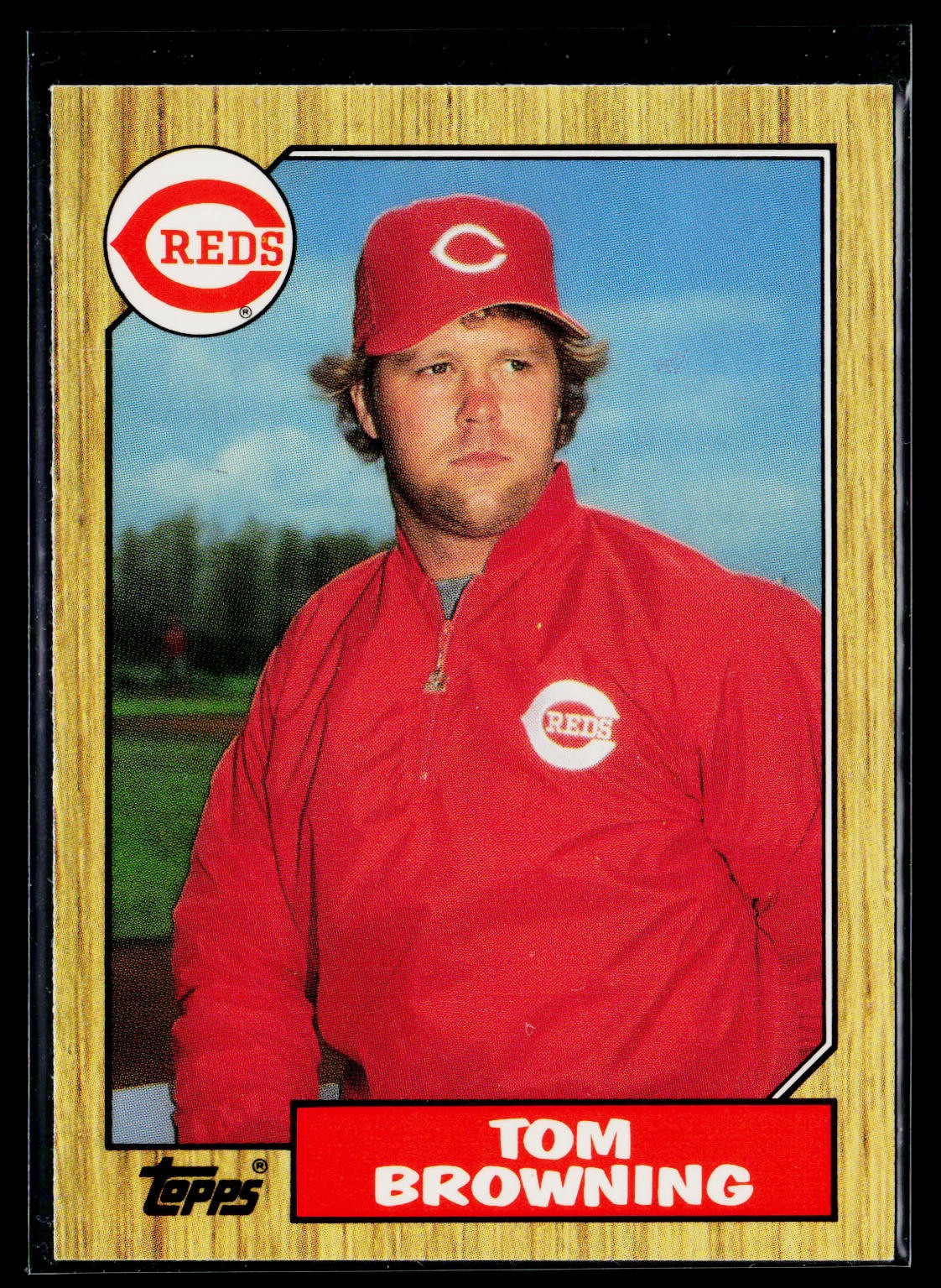 1987 Topps #65 Tom Browning Collector's Edition (Tiffany)