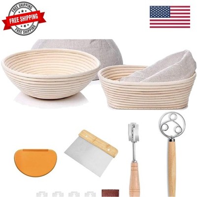 Sourdough Starter Kit, Sourdough Bread Baking Supplies, Banneton Bread Proofi...