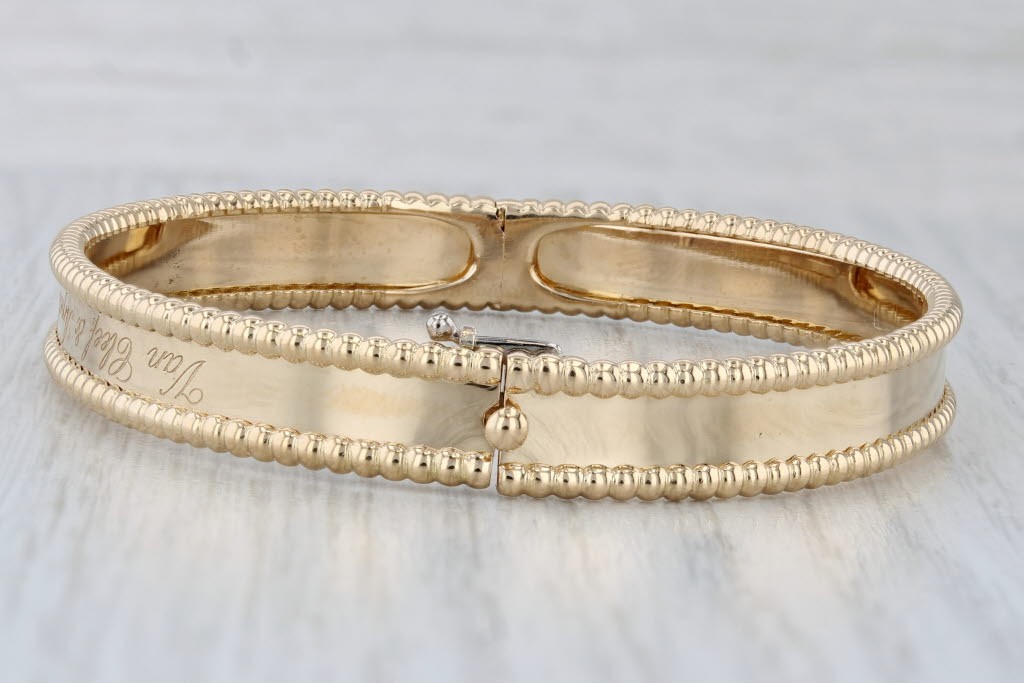 Van Cleef Arpels Perlee Signature Bangle Bracelet 7