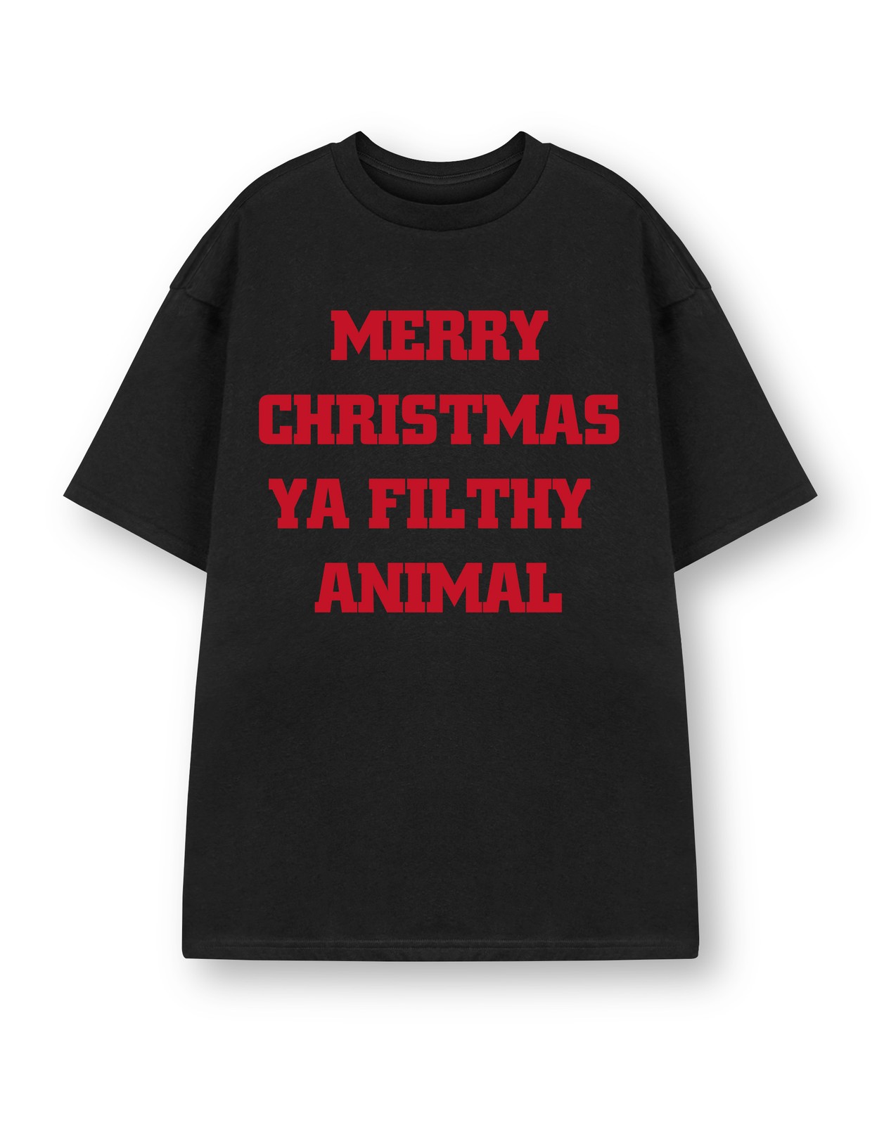 Show Me The Merch Schwarz Filthy Animal Kurzrmeliges T-Shirt Unisex Erwachsene 6090₽