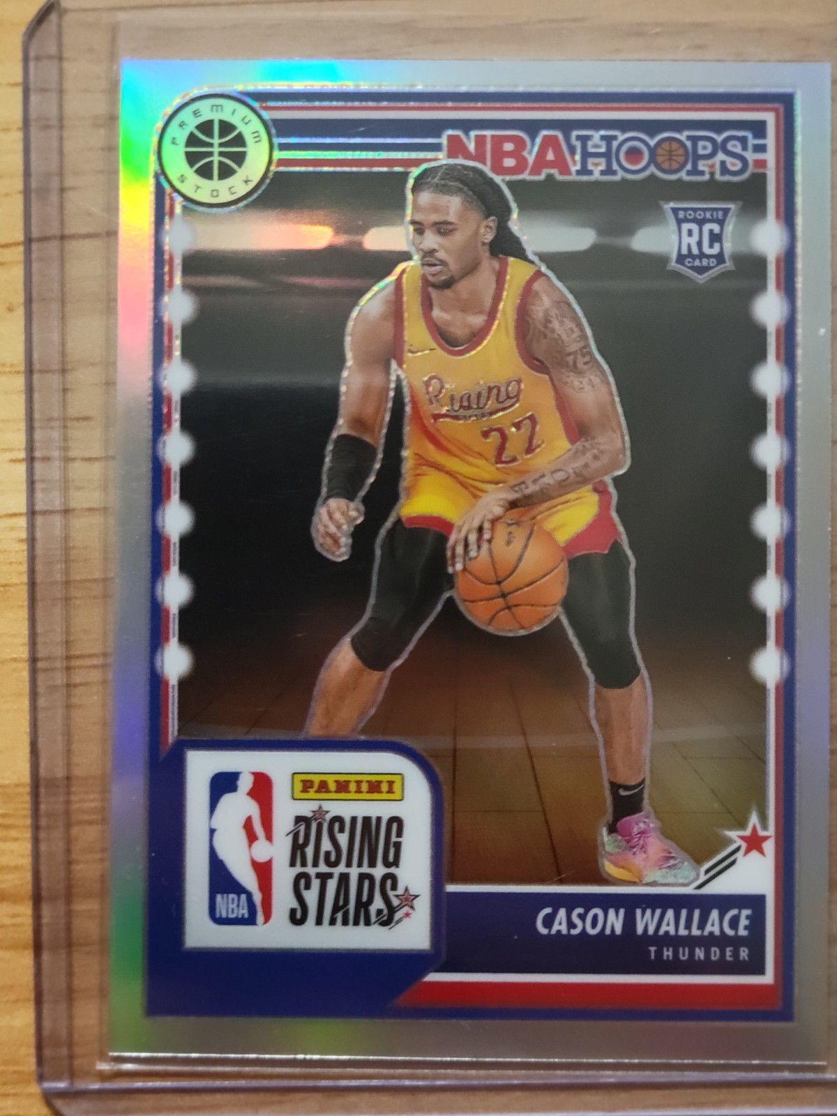 2023-24 Panini Nba Hoops Premium Stock - Rising Stars Cason Wallace #281 Silver