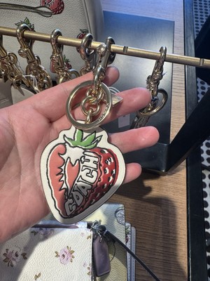 🍓NEW Coach 🍓Strawberry🍓 Bag✨Charm✨Keychain Fob✨2025 Limited