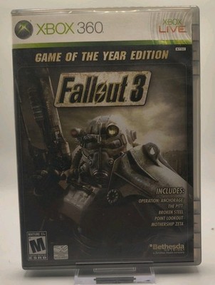 Fallout 3: Game of the Year Edition (Xbox 360, 2009) Complete CIB w/ Manual