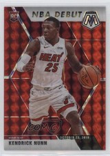 2019-20 Panini Mosaic NBA Debut Choice Fusion Red Prizm 54/88 Kendrick Nunn 0m5n