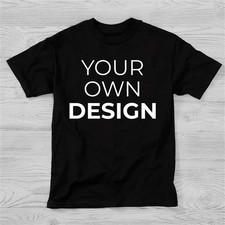 Personalized Custom Tee Front Back Chest Print Your Design Photo Logo Unisex 2XL