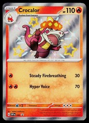 Crocalor 080 Scarlet & Violet Black Star Promo Shiny Holo