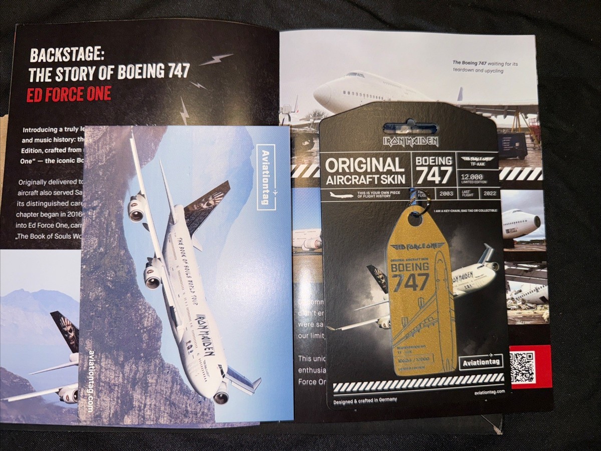 Iron Maiden Boeing 747 Ed Force One - TF-AAK - Aviation TAG