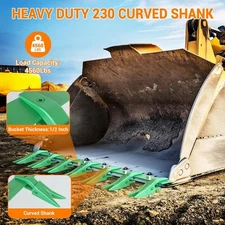 61/57/53/49/46" Heavy Duty Bucket Tooth Bar for Tractor Loader Bucket 6/7 Teeth