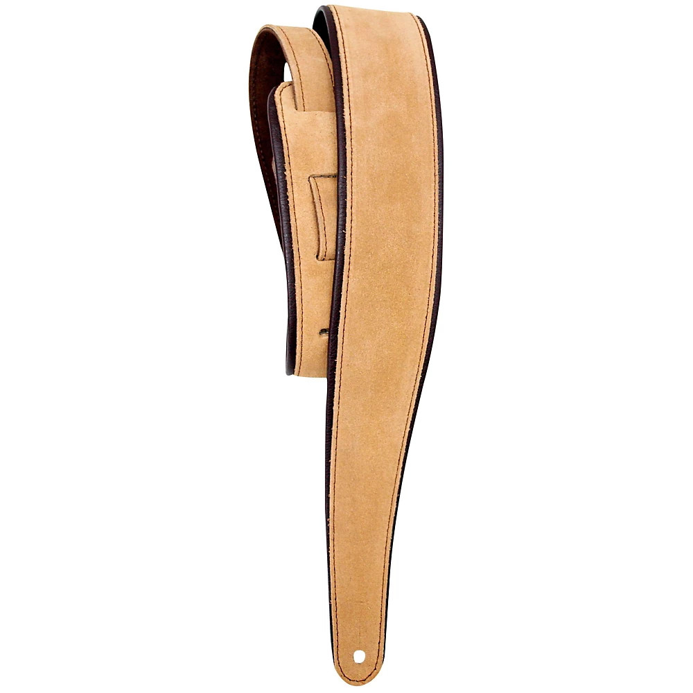 Замшевый гитарный ремешок LM Products PM-8 Premier коричневого цвета