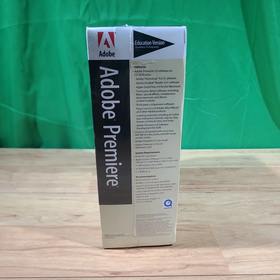 Adobe Premiere 5.0 / 5.1 CD-ROM For Macintosh - NEW SEALED - Image 2 of 4