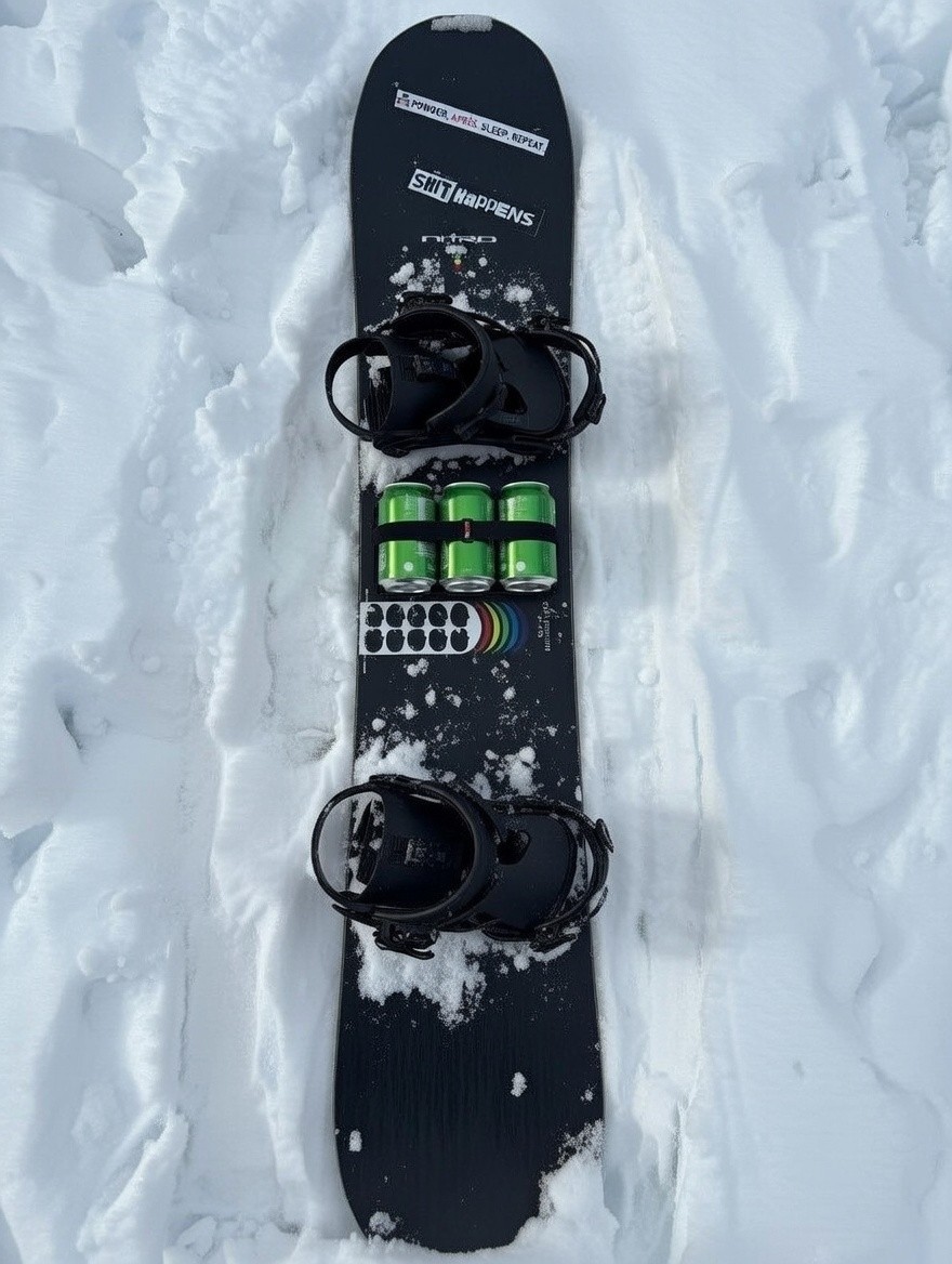 Snowboard Bierhalterung Bierdosenhalterung Beer