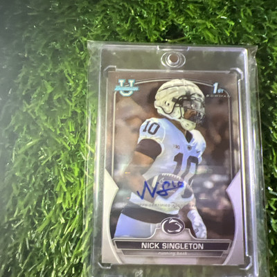 2022 Bowman U Chrome Nick Singleton Auto 