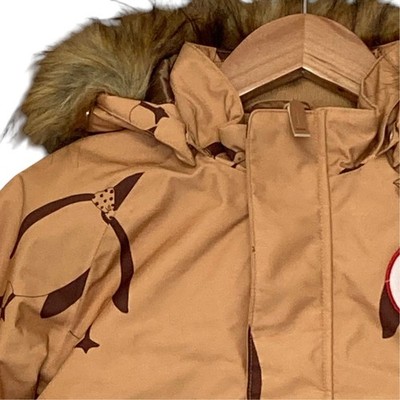 Mini Rodini padded jacket, size 92/98, camel color. Kids USED | eBay