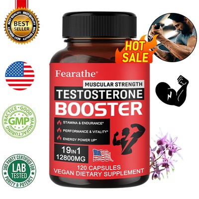 Extra Strength Herren Testosteron Booster, Energie & Ausdauer 120 Kapseln