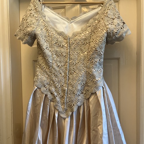 Vintage Wedding Dress / stag / drag / ball gown / hen 14/16 (252) gold / champag - Picture 7 of 7