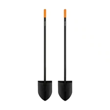 57 In. Carbon Steel Handle Digging Shovel (2-Pack)