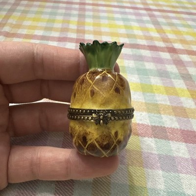 Limoges Imports Limoges Peint Main Trinket Box Pineapple