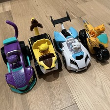Paw Patrol CAT PACK Set Of 4 Vehicles Shade, Wild, Rory, And Leo & Figures