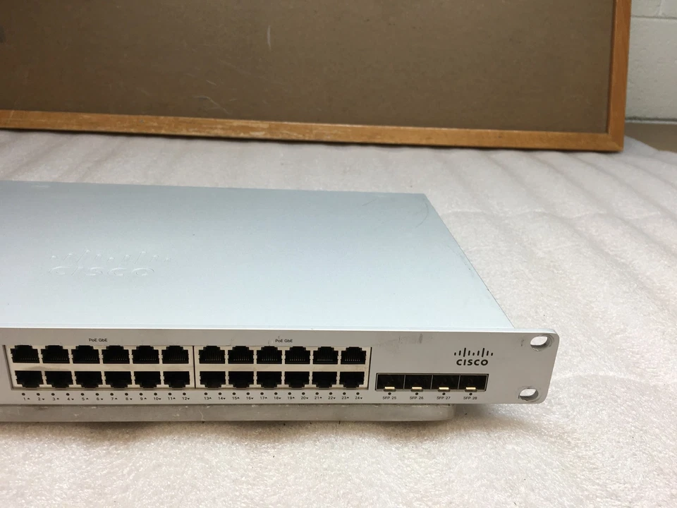 Cisco MS210-24P-HW 24-Port PoE Gigabit Ethernet Switch Unclaimed - Image 3 of 4