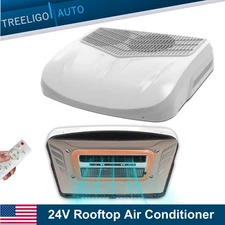 24V Rooftop Air Conditioner 10000BTU Non-Duct AC Unit For RV Trailer Semi Trucks