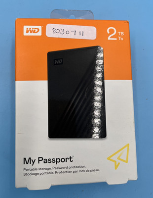 Western Digital My Passport 2TB External 2.5'' Hard Drive WDBYVG0020BBK-WESN