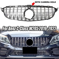 Kühlergrill Chrom für Mercedes C-Klasse W205 Mopf Sport Panamericana Sportgrill Kühlergrill Chrom für Mercedes C-Klasse W205 Mopf Sport Panamericana Sportgrill