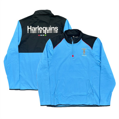 Harlequins Rugby 1/4 Zip Top Herren Castore Midlayer Training Top - Neu