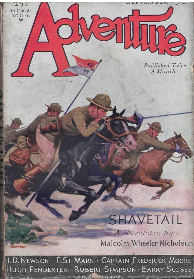 Adventure US Pulp Magazine September 15th 1930 vg+ Hugh Pendexter JD Newson etc - Image 1 of 1