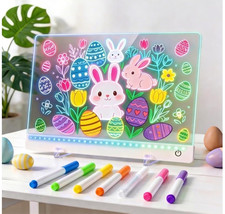 Rechargeable LED Drawing Board for Kids   12    8    11 Colors Light Up Drawing Bo
