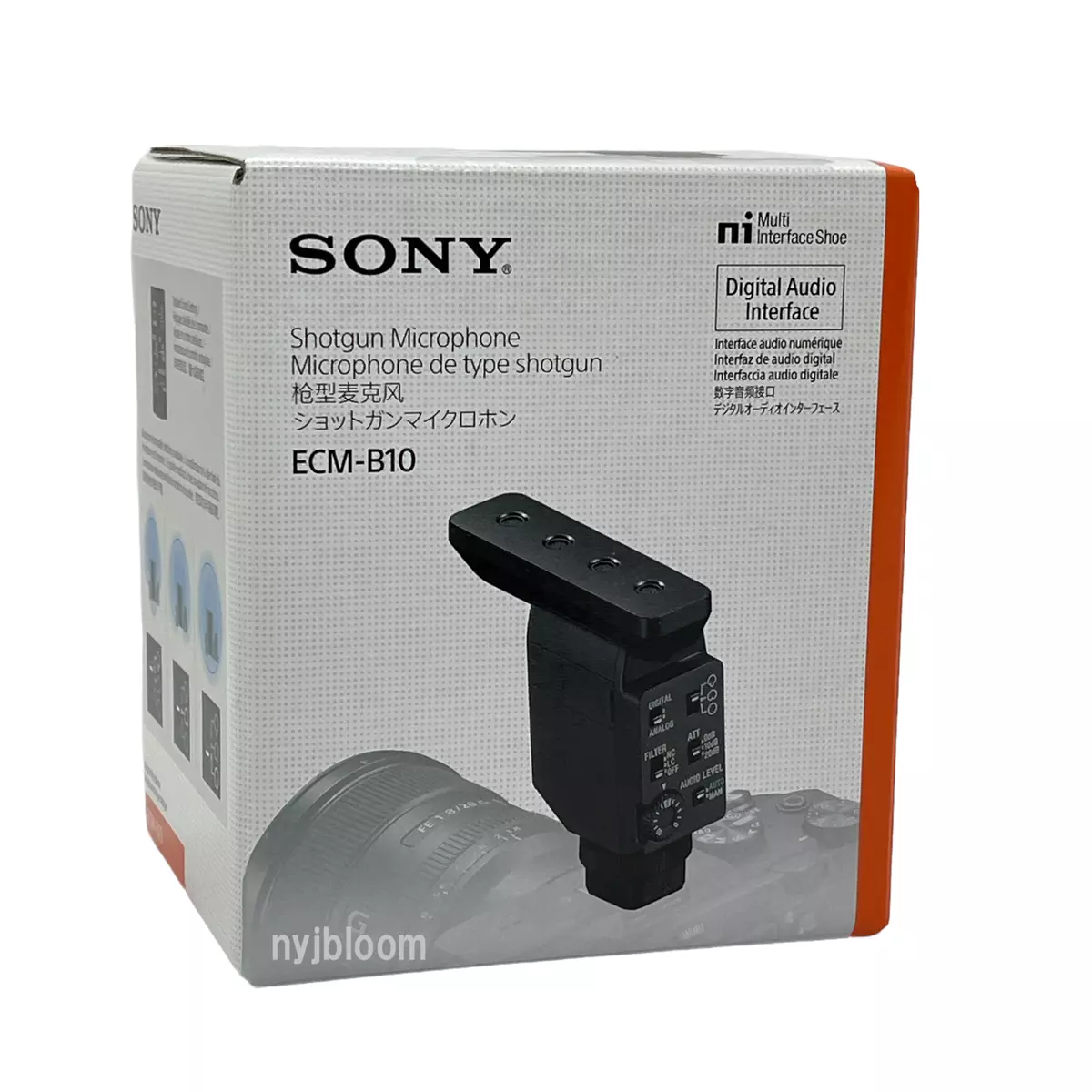 New SONY ECM-B10 Camera-Mount Digital Shotgun Microphone